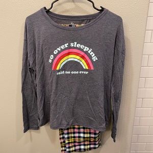 Women’s Plaid Pajama Set- Size M